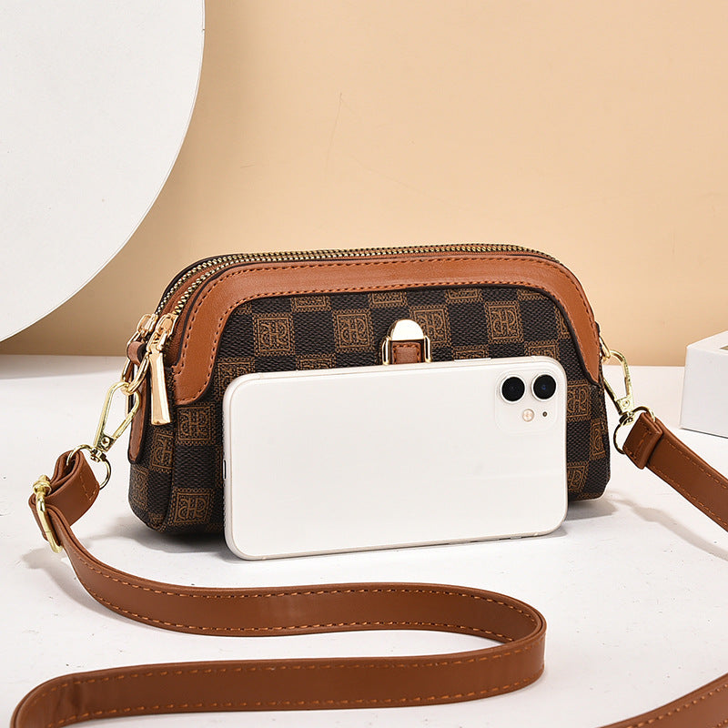 Coin wallet 2024 Korean version of the new fashion printing Joker casual shoulder slung mini bag