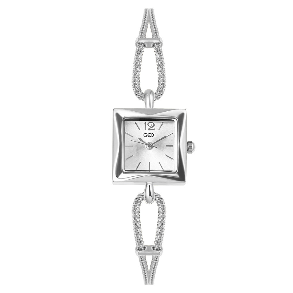 gedi vintage small sugar Cube Ladies' simple and elegant bracelet watch