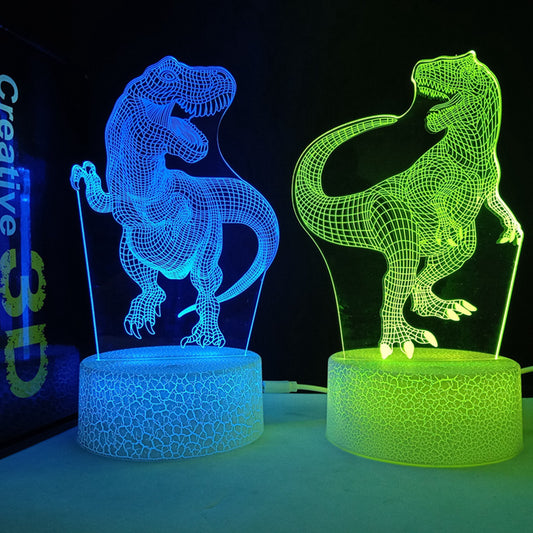 3D Horse Night Light USB Color Changing Remote Control Decorative Lamp for Kids Room