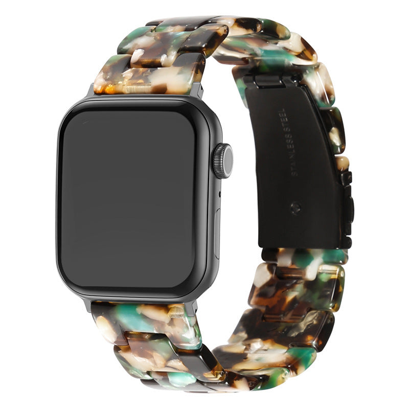 Ceramic resin watch strap