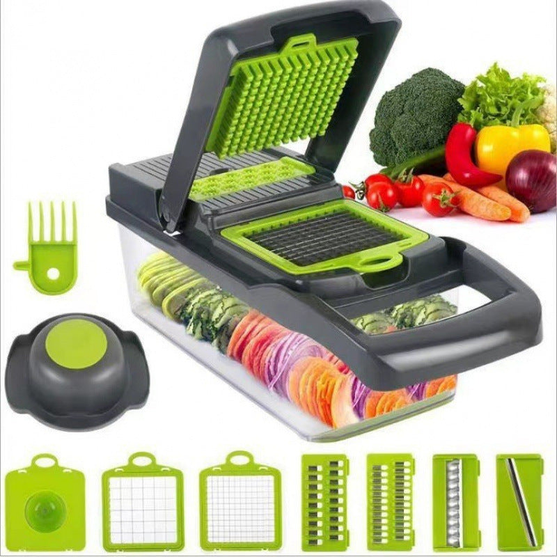 Multi-functional vegetable cutter, dice cutter, grater and slicer, essential for household use