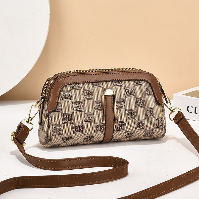 Coin wallet 2024 Korean version of the new fashion printing Joker casual shoulder slung mini bag