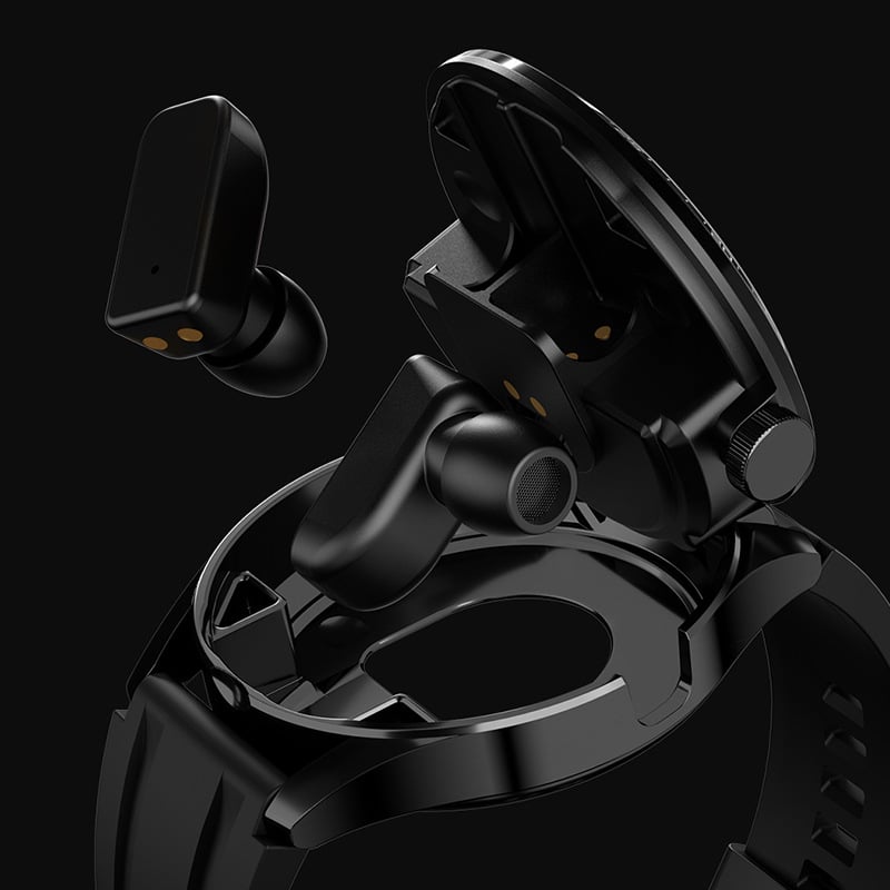 2-in-1 Smartwatch with TWS Earbuds ? Waterproof Fitness Tracker with Heart Rate & Blood Pressure Monitor