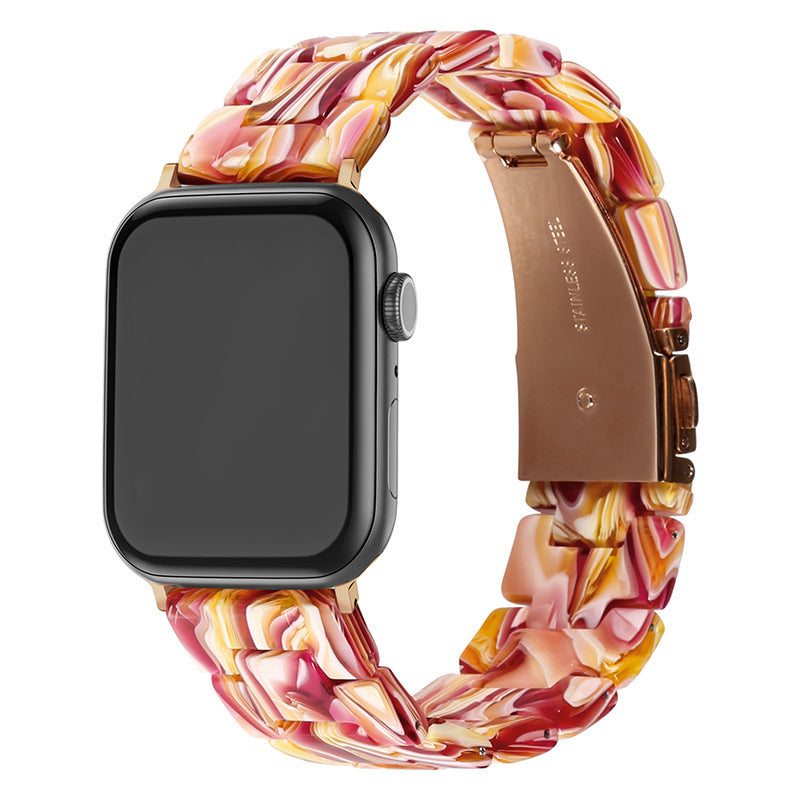 Ceramic resin watch strap