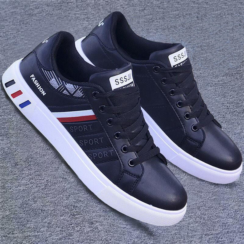 Men's Casual Sneakers White Flat Shoes