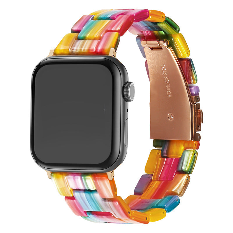 Ceramic resin watch strap