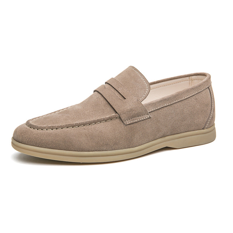 Men's casual leather shoes and business leather shoes