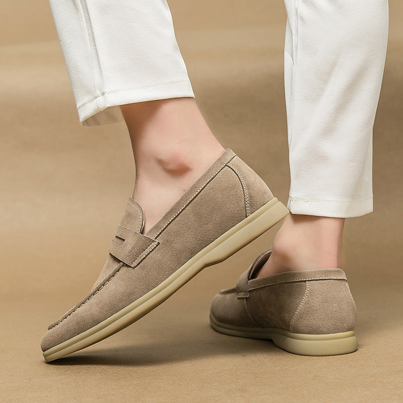 Men's casual leather shoes and business leather shoes