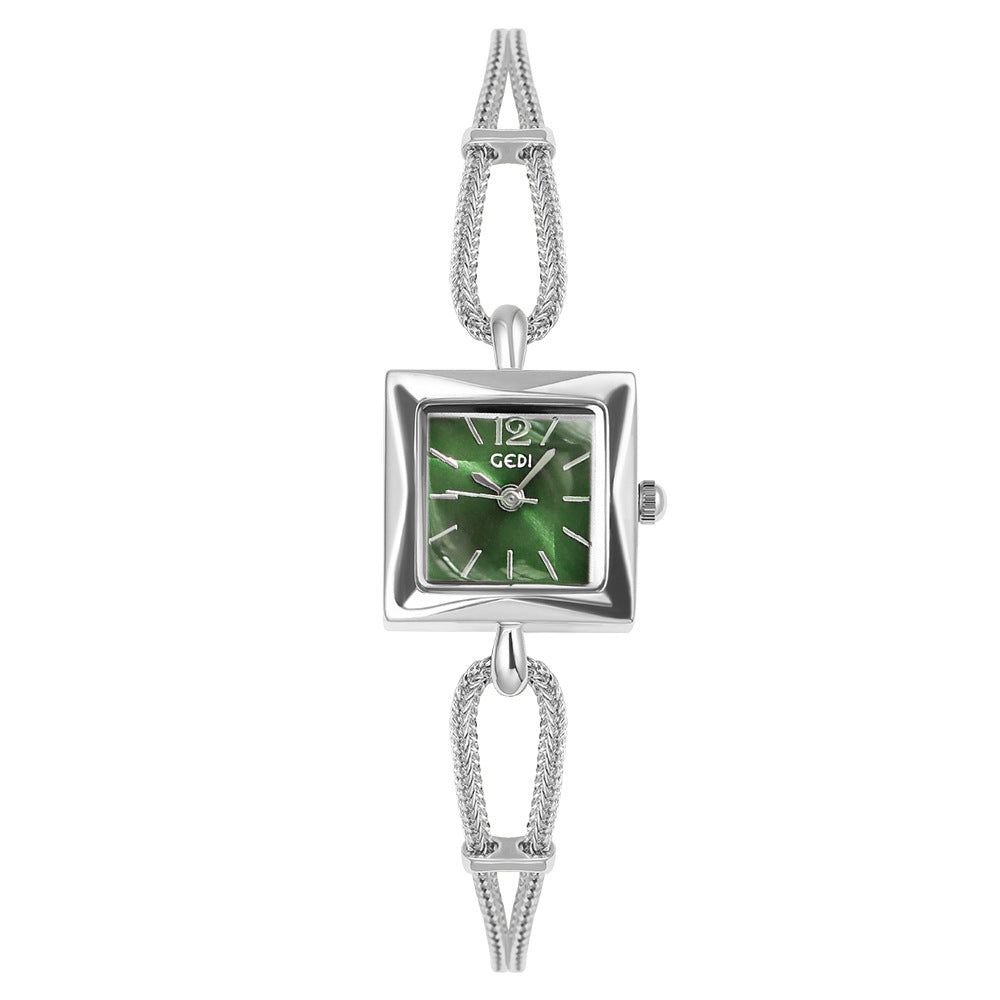 gedi vintage small sugar Cube Ladies' simple and elegant bracelet watch
