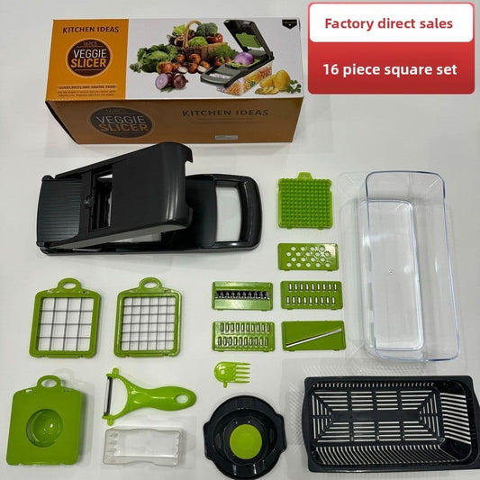 Multi-functional vegetable cutter, dice cutter, grater and slicer, essential for household use