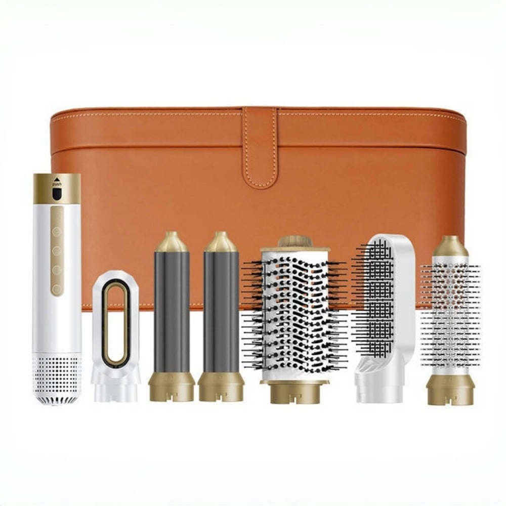 High-speed 6 in 1 hot air comb electric multifunctional curl straight dual-purpose hairstyle fluffy hair comb