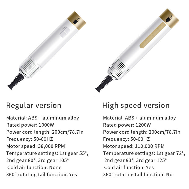 High-speed 6 in 1 hot air comb electric multifunctional curl straight dual-purpose hairstyle fluffy hair comb