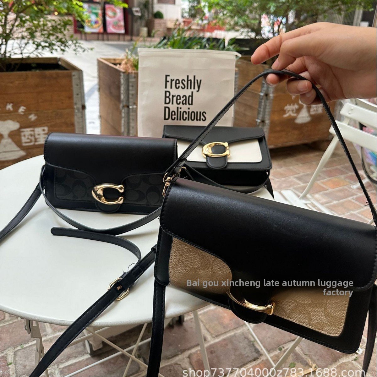 Hand-held chain crossbody bag, versatile chanel-style underarm single-shoulder bag