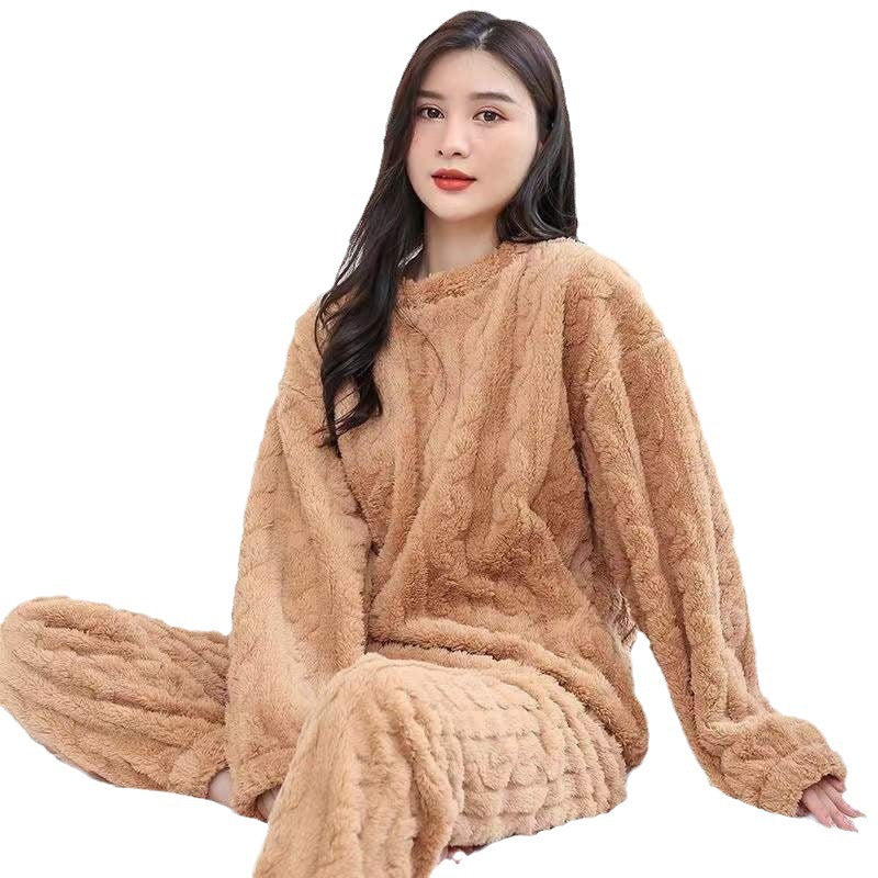 Coral Velvet Pajamas