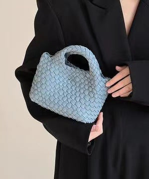 Premium Feeling Woven Handmade Mini Small Bag Tote Bucket Bag