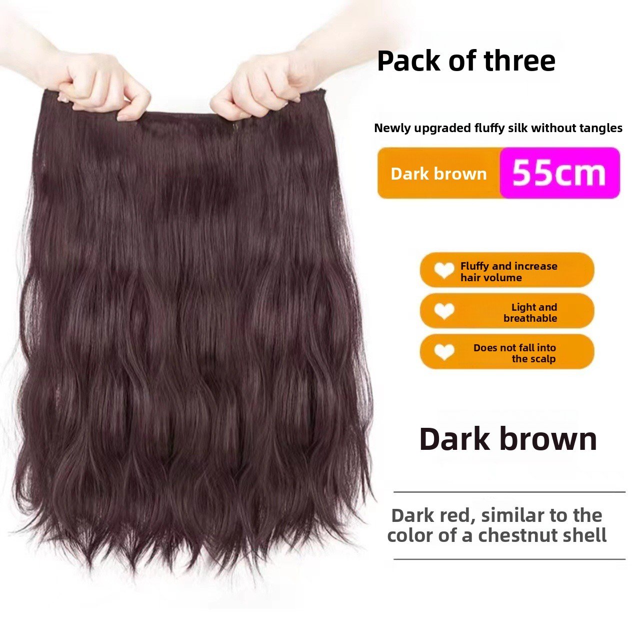 Ladies Hair Extensions - One-Piece & Three-Piece Set