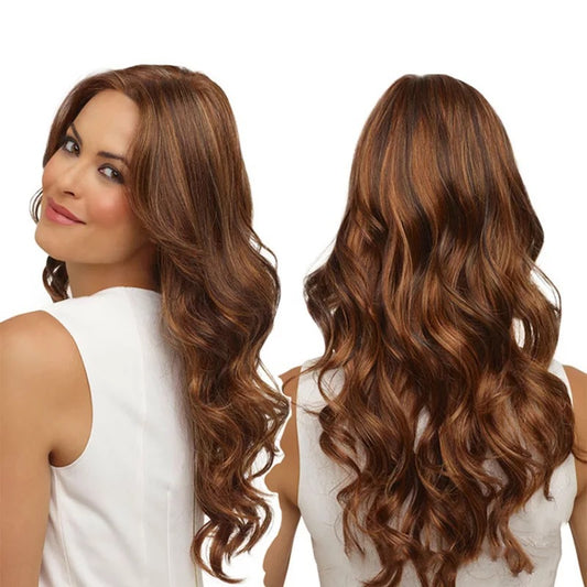 Amazon New African Fashion Wig Ladies Medium Long Roll Cross-border European and American in stock Factory Wholesale on the same day