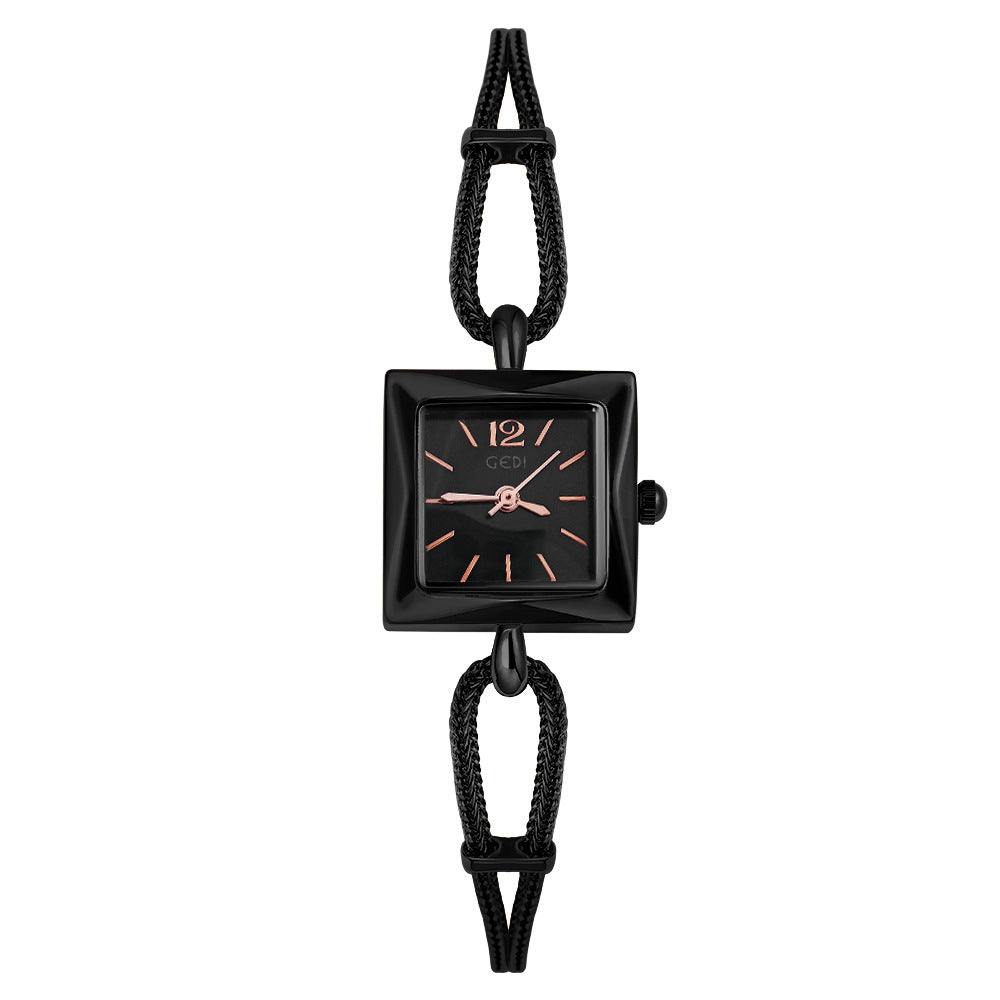 gedi vintage small sugar Cube Ladies' simple and elegant bracelet watch