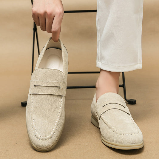 Men's casual leather shoes and business leather shoes