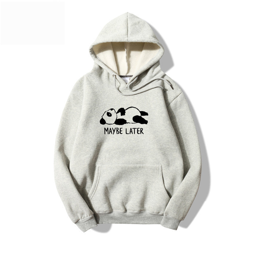 Maybelater Hoodie Hoodie Sweater Letters Sweater Oversized Hoodie Yellow