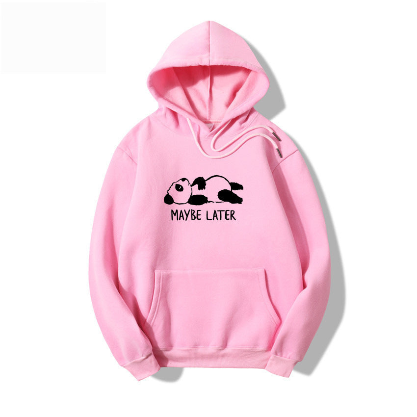 Maybelater Hoodie Hoodie Sweater Letters Sweater Oversized Hoodie Yellow