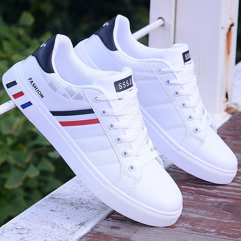 Men's Casual Sneakers White Flat Shoes