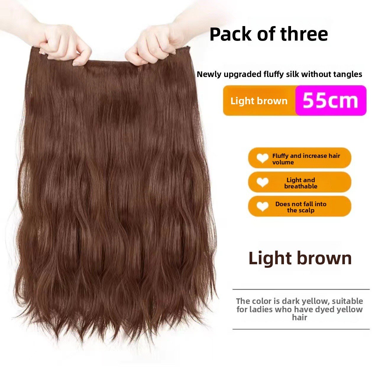 Ladies Hair Extensions - One-Piece & Three-Piece Set