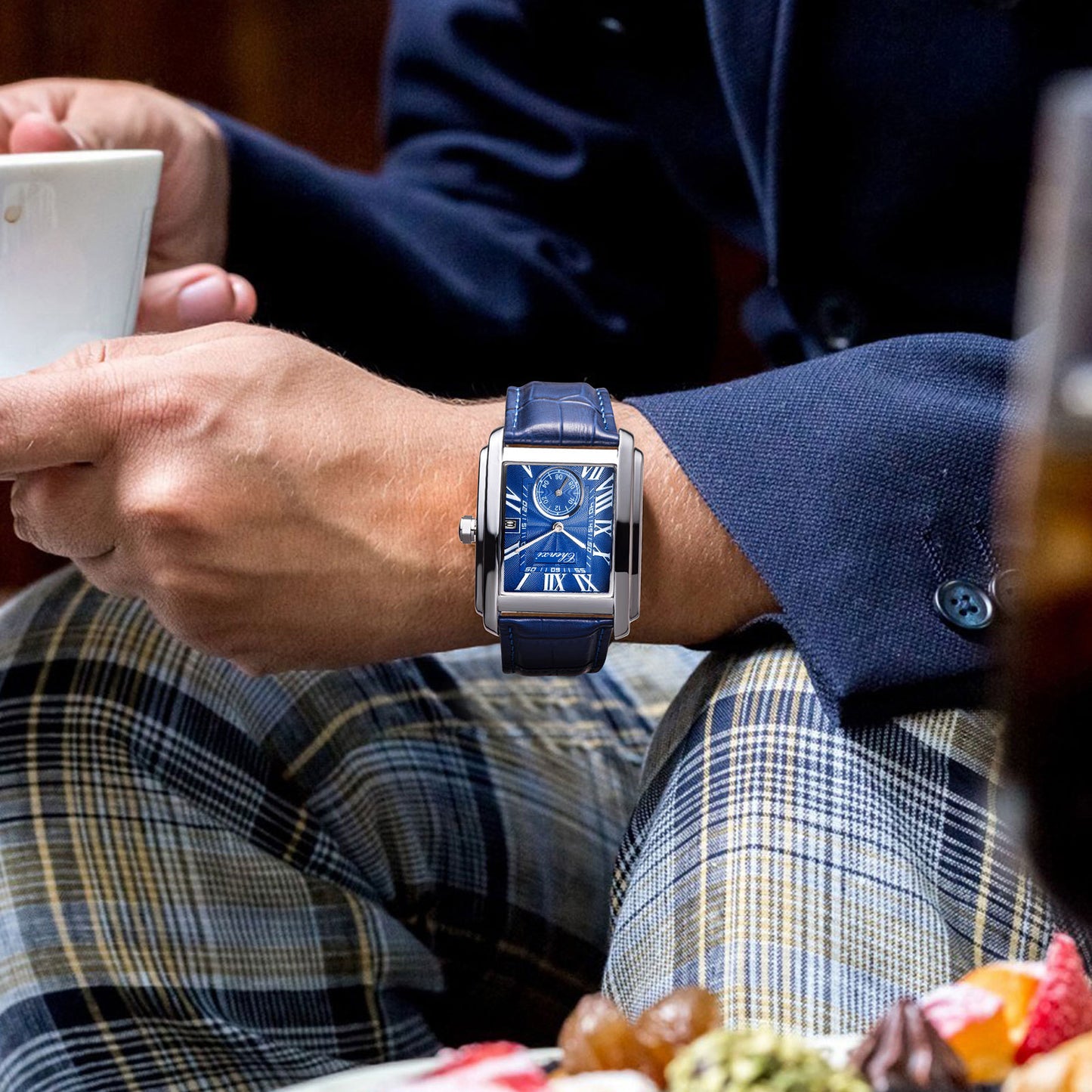 Watch Dawn Brand Square Quartz WatchDirectBelt Watch Men