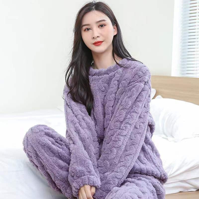 Coral Velvet Pajamas